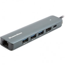 Концентратор Blueendless USB-C 6-in-1 3xUSB 3.0 + HDMI + RJ45 + USB-C PD100W (CA913909)