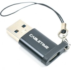 Перехідник USB 3.0 AM to USB-C F Cabletime (CA913701)