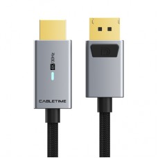 Кабель мультимедийный DisplayPort M to HDMI M 3.0m 4K60Hz Cabletime (CA915330)