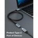 Дата кабель USB-C M to USB-C F 0.5m 5Gbps 60W 4K60Hz Cabletime (CA913664)