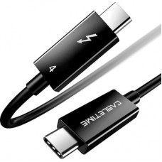 Дата кабель USB-C to USB-C 1.0m Thunderbolt 4 100W (20V/5A) 8K60Hz Cabletime (CA915422)