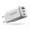 Зарядний пристрій AXAGON 1xUSB + 2xUSB-C 65W QC4+ PD3.0 PPS white (ACU-DPQ65W)