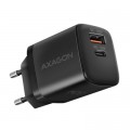 Зарядное устройство AXAGON 1xUSB QC4.0 + 1xUSB-C PD30W PPS black (ACU-PQ30)