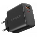 Зарядное устройство AXAGON 1xUSB QC4.0 + 1xUSB-C PD45W PPS black (ACU-PQ45)