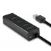 Концентратор AXAGON USB 3.1 to 4xUSB 3.0 1.2m + cable USB to Micro 5P black (HUE-S2BL)