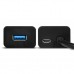 Концентратор AXAGON USB 3.1 to 4xUSB 3.0 1.2m + cable USB to Micro 5P black (HUE-S2BL)
