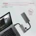 Концентратор AXAGON USB-C to 2xUSB-A + 2xUSB-C 10Gbps 0.13m gray (HMC-4G2)