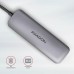 Концентратор AXAGON USB-C to 2xUSBA + HDMI + SD/microSD + USB-C PD 100W 0.2m grey (HMC-5)