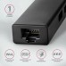 Концентратор AXAGON USB-C to 3xUSB-A + RJ45 0.2m metal black (HMC-GL3A)