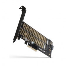 Контролер AXAGON PCIe to NVMe+SATA M.2 (PCEM2-D)