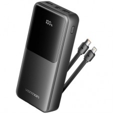 Батарея універсальна Vention 20000 mAh 22.5W with Built-in USB-C and Lightning Cables (FHPB0)