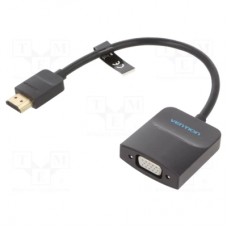 Переходник HDMI M to VGA F 0.15m black Vention (42154)