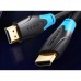 Кабель мультимедийный HDMI M to HDMI M 0.75m black Vention (AACBE)