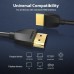 Кабель мультимедийный HDMI M to HDMI M 0.5m black Vention (AAIBD)