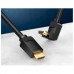 Кабель мультимедийный HDMI M to HDMI M 1.5m 90° corner black Vention (AAQBG)