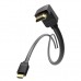 Кабель мультимедійний HDMI M to HDMI M 3.0m 4K60Hz 90° corner black Vention (AAQBI)