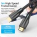Кабель мультимедийный HDMI M to HDMI M 2.0m 8K cotton braided black Vention (AAUBH)