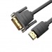 Кабель мультимедійний HDMI M to DVI M 1.0m 4K60Hz black Vention (ABFBF)