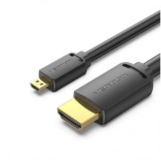Кабель мультимедійний HDMI M to HDMI micro M 1.0m 4K60Hz black Vention (AGIBF)