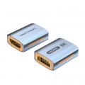 Переходник HDMI F to HDMI F 8K Aluminum black Vention (AIUH0)