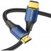 Кабель мультимедийный HDMI M to HDMI M 2.0m 8K cotton braided blue Vention (ALGLH)