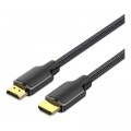 Кабель мультимедійний HDMI M to HDMI M 1.5m 4K60Hz cotton braided black Vention (ALLBG)