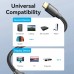 Кабель мультимедійний HDMI M to HDMI M 1.5m 4K60Hz cotton braided black Vention (ALLBG)
