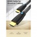 Кабель мультимедийный HDMI M to HDMI M 1.0m 4K cotton braided black zinc alloy Vention (ALMBF)
