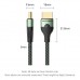 Кабель мультимедійний HDMI M to HDMI M 1.0m 8K60Hz ultra thin cotton braided green Vention (ALOGF)