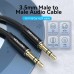 Кабель мультимедійний 3.5mm M to 3.5mm M 1.5m black Vention (BAXBG)