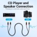Кабель мультимедійний 2xRCA M to 2xRCA M 1.5m black Vention (BCMBG)