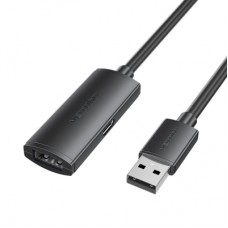 Дата кабель USB 2.0 AM/AF 25.0m Active black Vention (CBKBS)