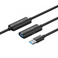 Дата кабель USB 3.0 AM/AF 5.0m Active black Vention (CBMBJ)