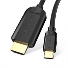 Кабель мультимедийный USB-C to HDMI M 1.5m black Vention (CGUBG)
