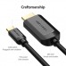 Кабель мультимедийный USB-C to HDMI M 1.5m black Vention (CGUBG)