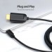 Кабель мультимедийный USB-C to HDMI M 1.5m black Vention (CGUBG)
