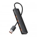 Концентратор Vention USB to 4xUSB 3.2 Gen2 + USB-C 10Gbps 0.15m black (CHOBB)