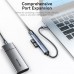 Концентратор Vention USB 3.0 to 1xUSB 3.0 + 3xUSB 2.0 0.15m gray (CKOHB)