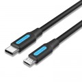 Дата кабель USB-C to Micro 5P 1.5m 2A black Vention (COVBG)