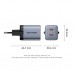Зарядний пристрій Vention 2xUSB-C PD45W GaN transparent gray (FCFH0-EU)