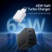 Зарядний пристрій Vention 2xUSB-C PD65W + 1xUSB QC3.0 60W GaN white (FERW0-EU)