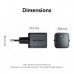 Зарядний пристрій Vention USB-C PD20W GaN gray (FEVH0-EU)