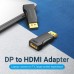 Переходник DisplayPort M to HDMI F black Vention (HBOB0)