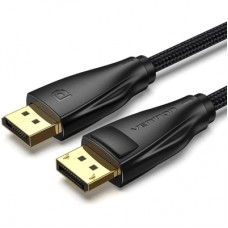 Кабель мультимедійний DisplayPort M to DisplayPort M 1.0m 8K60Hz black Vention (HCCBF)