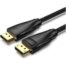 Кабель мультимедийный DisplayPort M to DisplayPort M 2.0m black Vention (HCCBH)