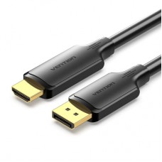 Кабель мультимедийный DisplayPort M to HDMI M 1.8m 4K black Vention (HFOBAC)