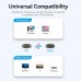Кабель мультимедийный DisplayPort M to HDMI M 1.8m 4K black Vention (HFOBAC)
