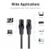 Патч-корд 0.5m UTP cat 6 RJ-45 black Vention (IBJBD)