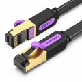 Патч-корд 0.5m FTP cat 7 RJ-45 black Vention (ICABD)
