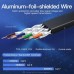 Патч-корд 0.5m FTP cat 7 RJ-45 black Vention (ICABD)